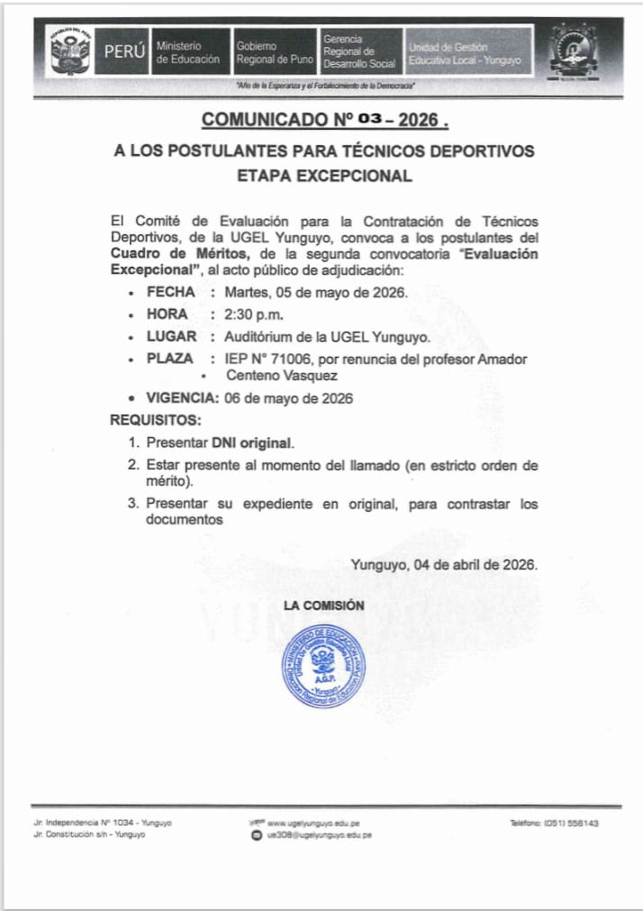 Imagen Comunicado